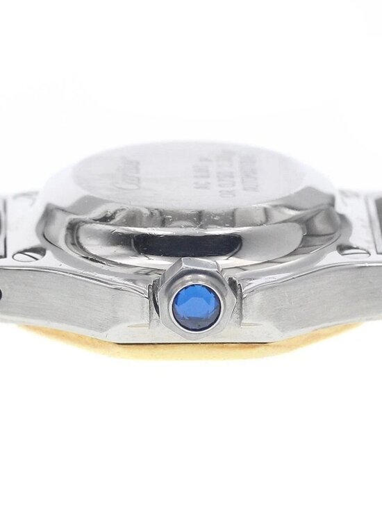 CARTIER Santos Octagon SM YG2 tone white Dial Automatic Ladies Watch_956047